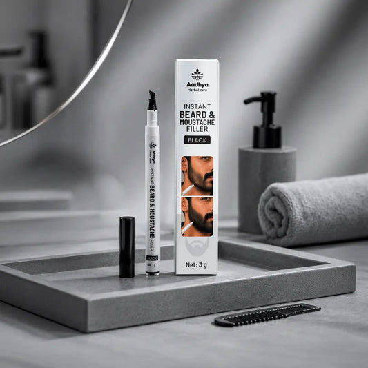Instant 10-Second Beard & Mustache Filler – Covers Patchy Areas, Gaps & Uneven Growth