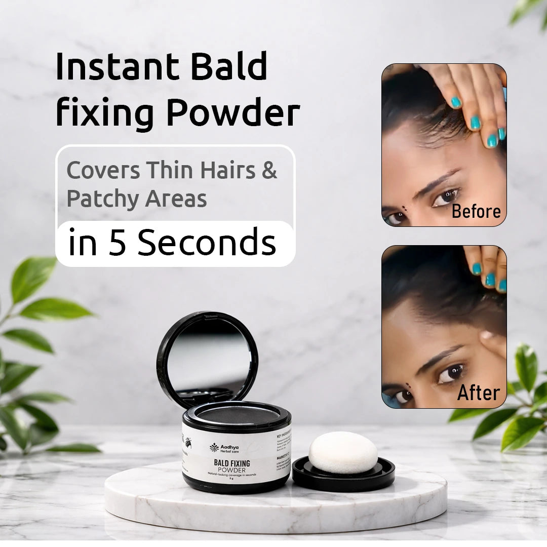 Women's Instant Bald Fixing Powder | Covers Thin Hairs & Patchy Areas in 5 Seconds