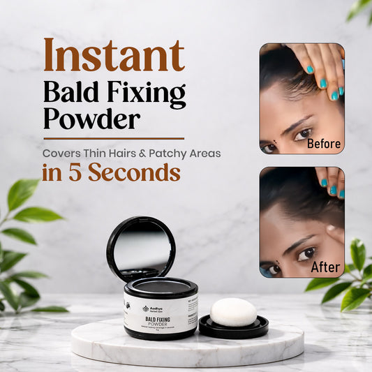Instant Bald Fixing Powder | Covers Thin Hairs & Patchy Areas in 5 Seconds