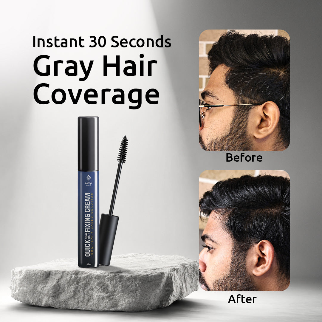 Instant 30-Second Gray Hair Coverage | Men’s Gray Hair Fixing Cream |