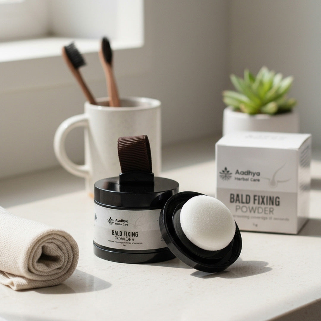 Instant Bald Fixing Powder | Covers Thin Hairs & Patchy Areas in 5 Seconds