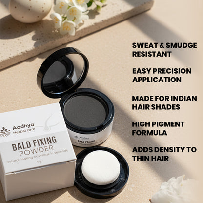 Instant Bald Fixing Powder | Covers Thin Hairs & Patchy Areas in 5 Seconds