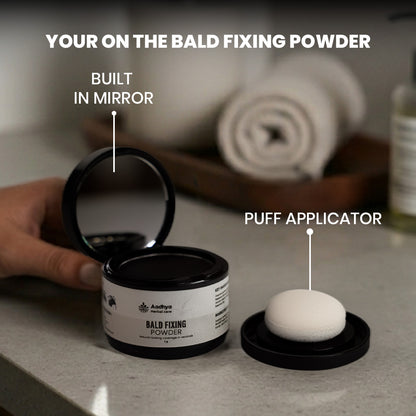 Instant Bald Fixing Powder | Covers Thin Hairs & Patchy Areas in 5 Seconds