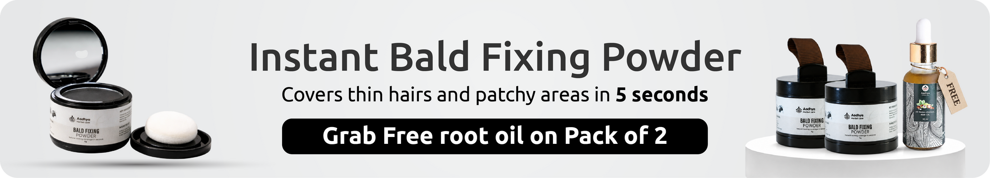 Women's Instant Bald Fixing Powder | Covers Thin Hairs & Patchy Areas in 5 Seconds