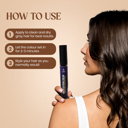 Instant 30-Second Gray Hair Coverage | Women’s Gray Hair Fixing Cream